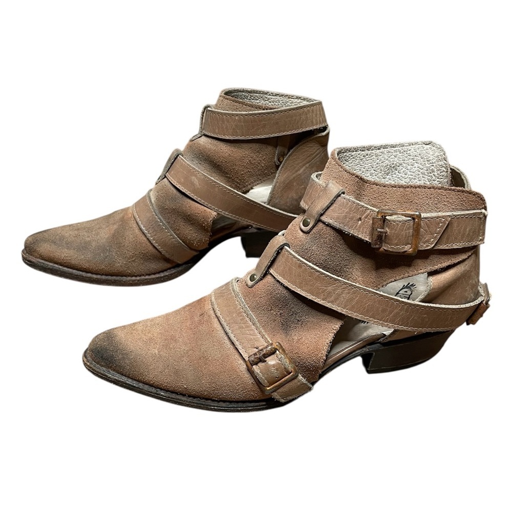 Freebird By Steven Jade Ankle Boots in Cognac Brown Size 7 - Picture 2 of 13